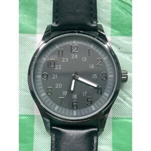 FMD All Black Military Time Men’s Quartz Watch